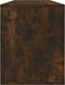 vidaXL - Tv-meubel - 130x35x50 - cm - bewerkt - hout - gerookt - eikenkleurig