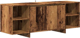 vidaXL - Tv-meubel - 130x35x50 - cm - bewerkt - hout - oud - houtkleurig