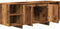 vidaXL - Tv-meubel - 130x35x50 - cm - bewerkt - hout - oud - houtkleurig