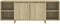vidaXL - Tv-meubel - 130x35x50 - cm - bewerkt - hout - sonoma - eikenkleurig