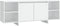 vidaXL - Tv-meubel - 130x35x50 - cm - bewerkt - hout - wit