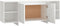 vidaXL - Tv-meubel - 130x35x50 - cm - bewerkt - hout - wit