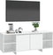 vidaXL - Tv-meubel - 130x35x50 - cm - bewerkt - hout - wit