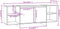 vidaXL - Tv-meubel - 130x35x50 - cm - bewerkt - hout - wit