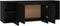 vidaXL - Tv-meubel - 130x35x50 - cm - bewerkt - hout - zwart