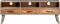 vidaXL - Tv-meubel - 130x35x51 - cm - massief - ruw - mangohout - grijs