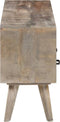 vidaXL - Tv-meubel - 130x35x51 - cm - massief - ruw - mangohout - grijs