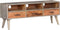 vidaXL - Tv-meubel - 130x35x51 - cm - massief - ruw - mangohout - grijs