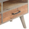 vidaXL - Tv-meubel - 130x35x51 - cm - massief - ruw - mangohout - grijs
