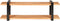 vidaXL - Tv-meubel - 130x40x40 - cm - massief - acaciahout