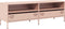 vidaXL - Tv-meubel - 135x39x43,5 - cm - koudgewalst - staal - roze