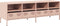 vidaXL - Tv-meubel - 135x39x43,5 - cm - koudgewalst - staal - roze