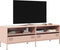 vidaXL - Tv-meubel - 135x39x43,5 - cm - koudgewalst - staal - roze