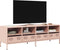 vidaXL - Tv-meubel - 135x39x43,5 - cm - koudgewalst - staal - roze