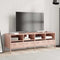 vidaXL - Tv-meubel - 135x39x43,5 - cm - koudgewalst - staal - roze