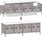 vidaXL - Tv-meubel - 135x39x43,5 - cm - koudgewalst - staal - roze