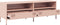 vidaXL - Tv-meubel - 135x39x43,5 - cm - koudgewalst - staal - roze