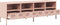 vidaXL - Tv-meubel - 135x39x43,5 - cm - koudgewalst - staal - roze