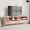 vidaXL - Tv-meubel - 135x39x43,5 - cm - koudgewalst - staal - roze