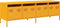 vidaXL - Tv-meubel - 135x39x43,5 - cm - koudgewalst - staal - mosterdgeel