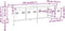 vidaXL - Tv-meubel - 135x39x43,5 - cm - koudgewalst - staal - mosterdgeel
