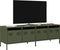 vidaXL - Tv-meubel - 135x39x43,5 - cm - koudgewalst - staal - olijfgroen