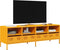 vidaXL - Tv-meubel - 135x39x43,5 - cm - koudgewalst - staal - mosterdgeel