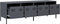 vidaXL - Tv-meubel - 135x39x43,5 - cm - koudgewalst - staal - antracietkleurig