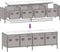 vidaXL - Tv-meubel - 135x39x43,5 - cm - koudgewalst - staal - mosterdgeel