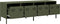 vidaXL - Tv-meubel - 135x39x43,5 - cm - koudgewalst - staal - olijfgroen
