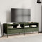 vidaXL - Tv-meubel - 135x39x43,5 - cm - koudgewalst - staal - olijfgroen