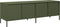 vidaXL - Tv-meubel - 135x39x43,5 - cm - koudgewalst - staal - olijfgroen