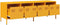 vidaXL - Tv-meubel - 135x39x43,5 - cm - koudgewalst - staal - mosterdgeel
