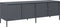 vidaXL - Tv-meubel - 135x39x43,5 - cm - koudgewalst - staal - antracietkleurig