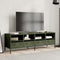 vidaXL - Tv-meubel - 135x39x43,5 - cm - koudgewalst - staal - olijfgroen