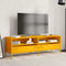 vidaXL - Tv-meubel - 135x39x43,5 - cm - koudgewalst - staal - mosterdgeel