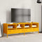 vidaXL - Tv-meubel - 135x39x43,5 - cm - koudgewalst - staal - mosterdgeel