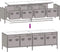 vidaXL - Tv-meubel - 135x39x43,5 - cm - koudgewalst - staal - olijfgroen