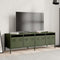 vidaXL - Tv-meubel - 135x39x43,5 - cm - koudgewalst - staal - olijfgroen