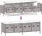 vidaXL - Tv-meubel - 135x39x43,5 - cm - koudgewalst - staal - antracietkleurig