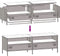 vidaXL - Tv-meubel - 135x39x43,5 - cm - koudgewalst - staal - zwart