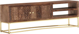 vidaXL - Tv-meubel - 138x30x46 - cm - massief - mangohout