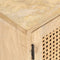 vidaXL - Tv-meubel - 140x30x40 - cm - massief - mangohout - en - natuurlijk - riet