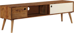vidaXL - Tv-meubel - 140x30x40 - cm - massief - sheeshamhout