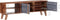 vidaXL - Tv-meubel - 140x30x45 - cm - massief - hout - grijs