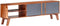 vidaXL - Tv-meubel - 140x30x45 - cm - massief - hout - grijs