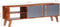 vidaXL - Tv-meubel - 140x30x45 - cm - massief - hout - grijs