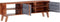 vidaXL - Tv-meubel - 140x30x45 - cm - massief - hout - grijs