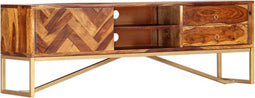 vidaXL - Tv-meubel - 140x30x45 - cm - massief - sheeshamhout