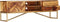 vidaXL - Tv-meubel - 140x30x45 - cm - massief - sheeshamhout